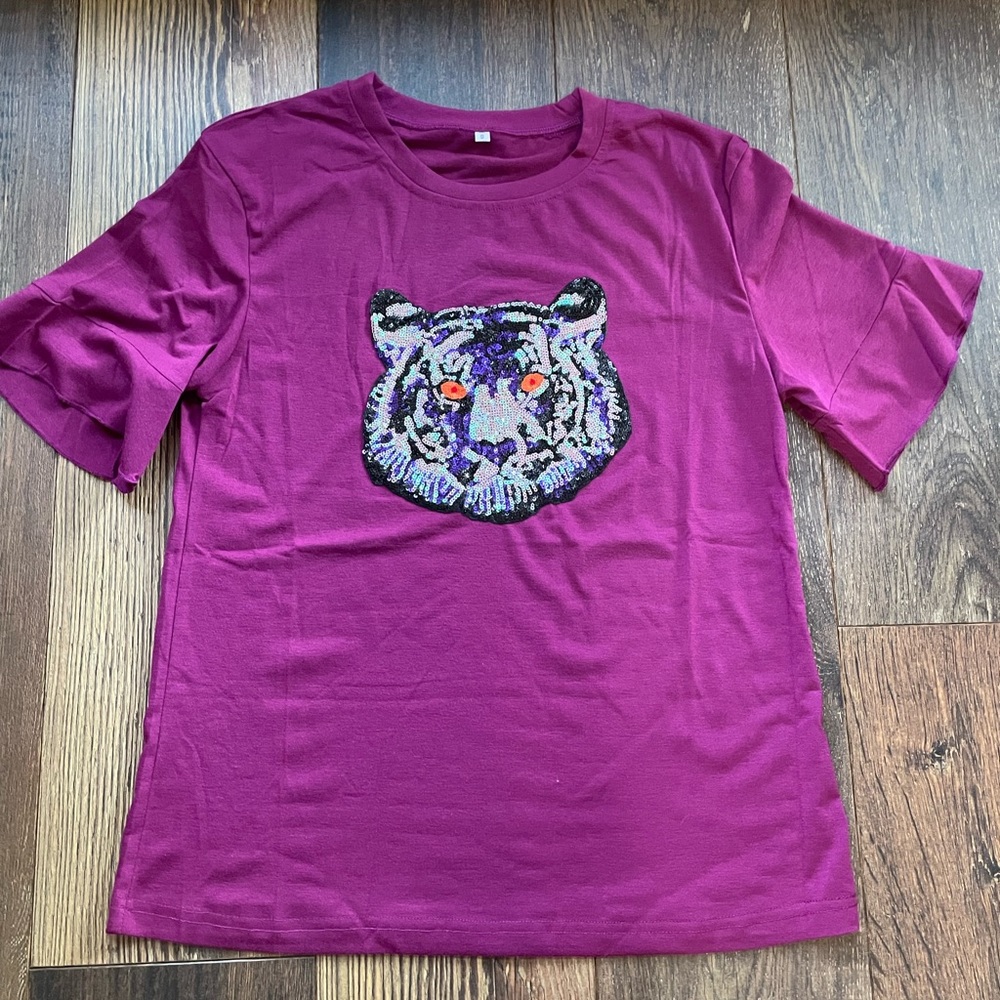 Sequin Tiger shirt